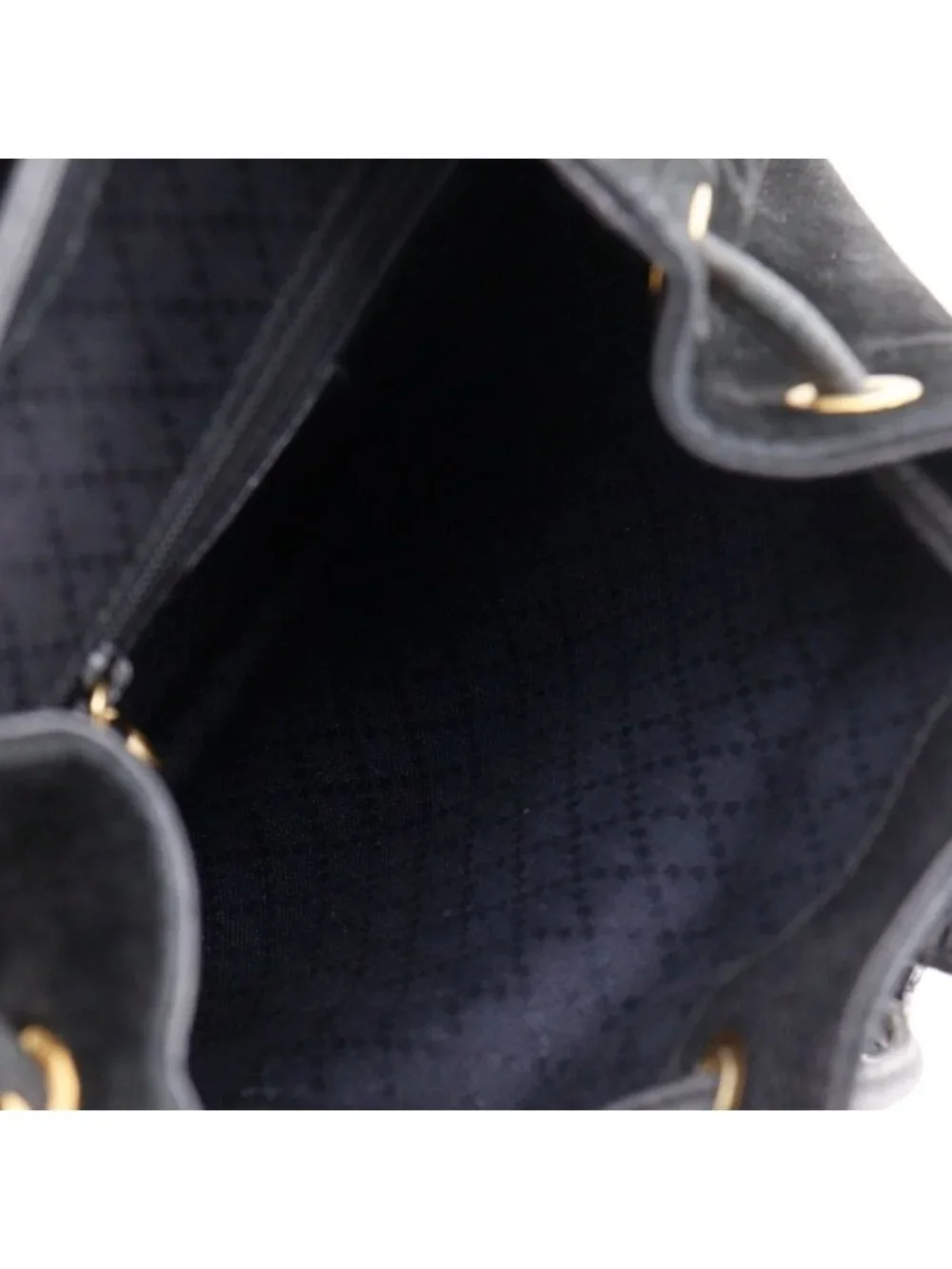 Gucci Bamboo Vintage Suede Black Backpack - Picture 6 of 10